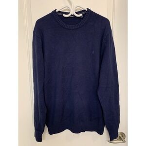 Izod Sweater Mens XL Blue Long Sleeve‎ Crew Neck
